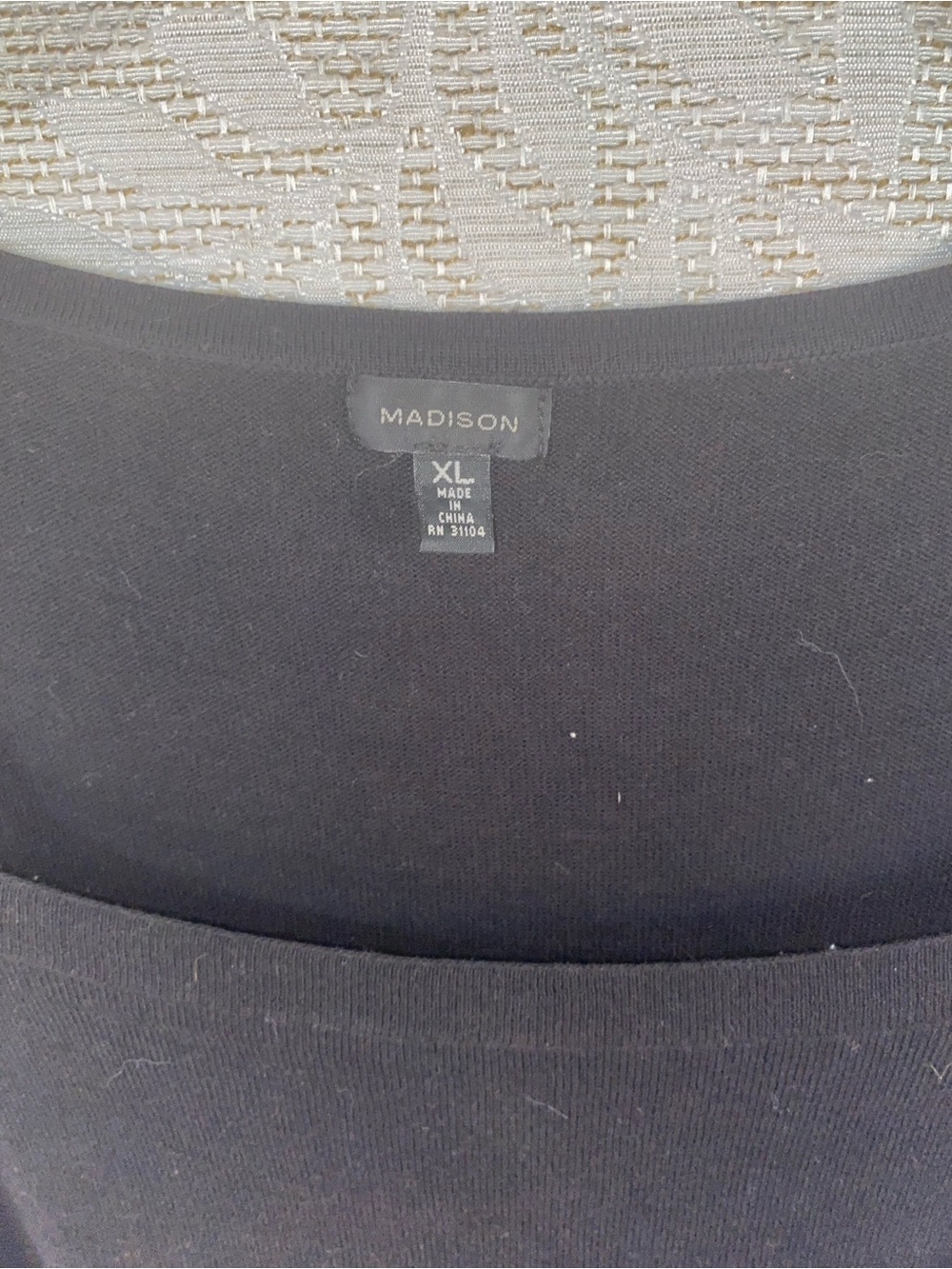Madison Black Ribbed Square-Neck Tank - Picture 2 of 5